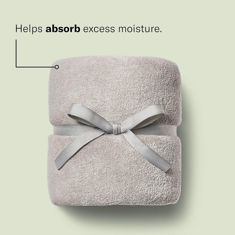 DevaCurl Microfiber Anti-Frizz Hair Towel | Gently Dries | Gray - Image 2